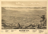 Birds-Eye View of Brigham City 1875